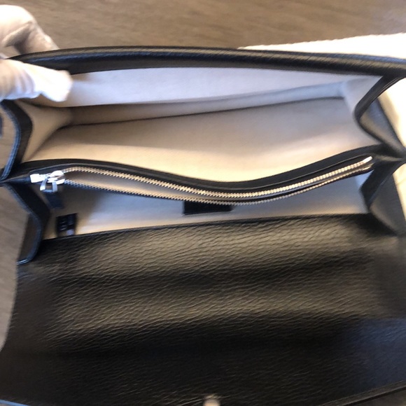 GUCCI DIONYSUS BLACK LEATHER SHOULDER BAG - Picture 9 of 14